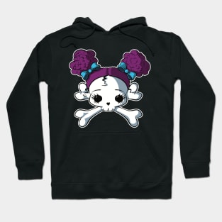 Cupcake Crossbones Kawaii Purple Hoodie